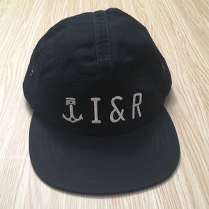 Iron & Resin Black SnapBack Hat Made in USA NWT